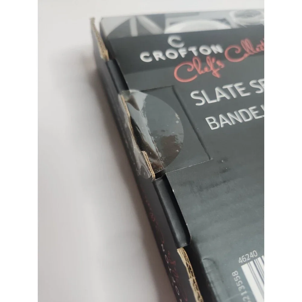 CROFTON Chef's Collection Slate Serving Board Rectangular Chalk NIB Charcuterie